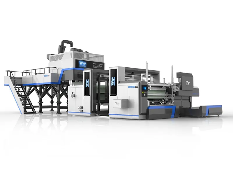 1850mm three five layer co extrusion stretch film production line supplier