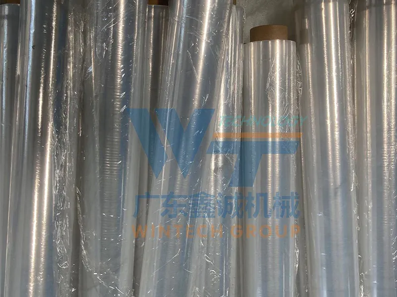 five shafts fully automatic stretch cling film rewinding machine supplier