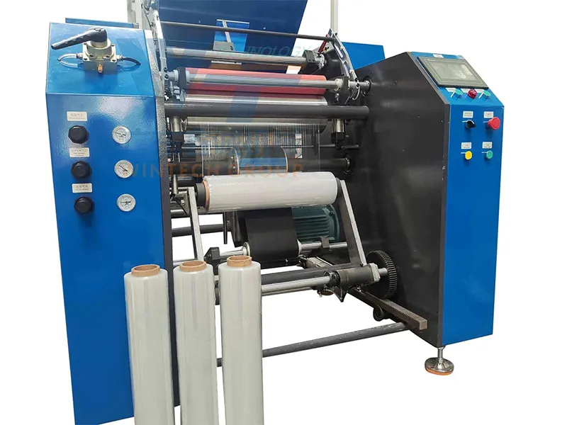 fully automatic stretch cling film rewinding machine manufacturer