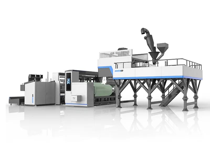 new three shafts automatic stretch film production line companies