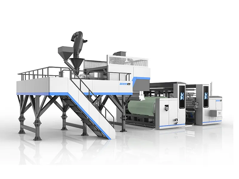 new three shafts automatic stretch film production line manufacturer
